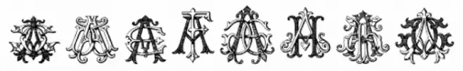 Intellecta Monograms AA-AS