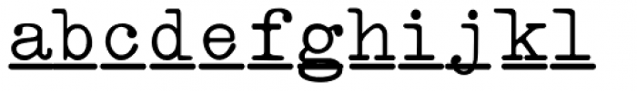 Intellecta Typewriter Underscore