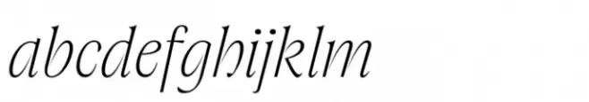 Joane Pro M Thin Italic