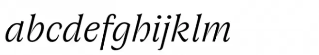 Joane Pro XS Light Italic