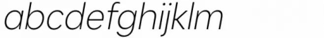 Kanyon Narrow Light Italic