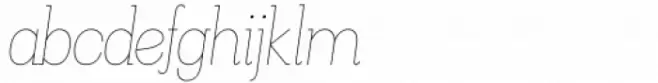 Kate Slab 100 Thin Italic