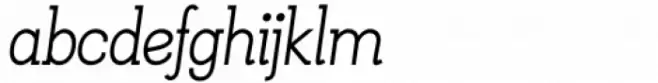 Kate Slab 400 Regular Italic