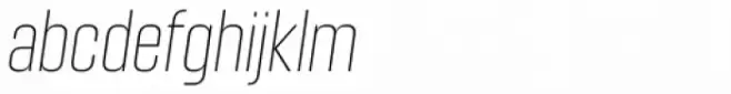 Kuunari Rounded Thin Compressed Italic