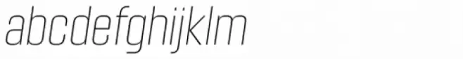 Kuunari Rounded Thin Condensed Italic
