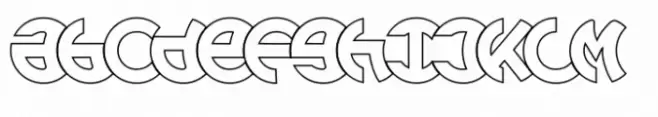 Lunanic Bold Left Outline