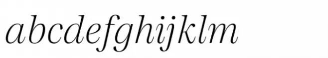 Madigan Text Extralight Italic