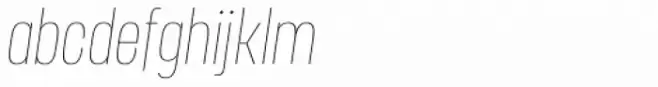 Manual Hairline Compressed Italic