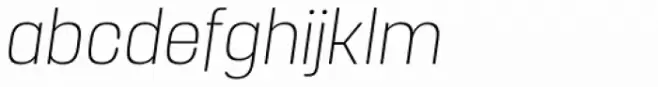 Manual Thin Condensed Italic
