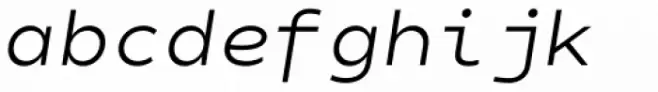 Matahari Sans Mono Regular Oblique