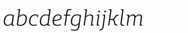 MIR Next Light Italic