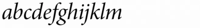 Minion Pro SubHead Italic