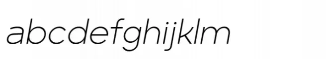 Minork Sans Extralight Italic