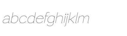 Modern Sans Thin Oblique