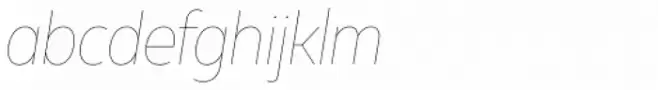 Muller Narrow Hairline Italic