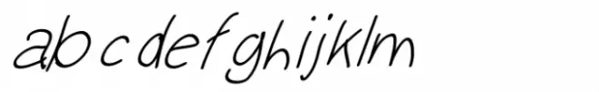 My Crooked Hand Italic