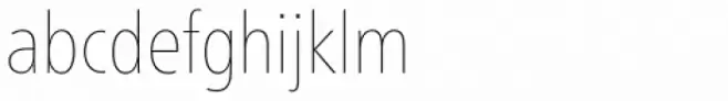 Neue Frutiger Pro Condensed UltraLight