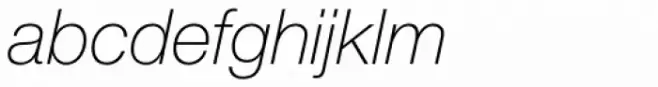 Neue Helvetica Paneuropean 36 Thin Italic