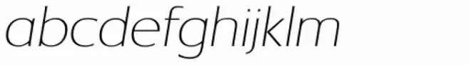 New Lincoln Gothic BT UltraThin Italic