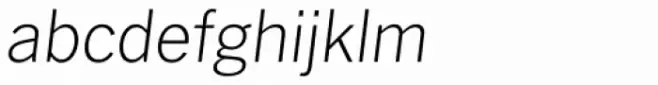 News Gothic No. 2 Std Thin Italic