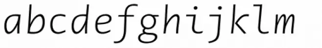 Novel Mono Pro ExtraLight Italic
