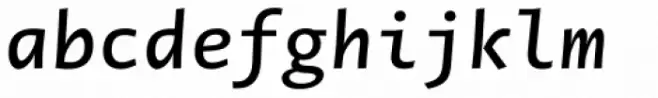 Novel Mono Pro SemiBold Italic