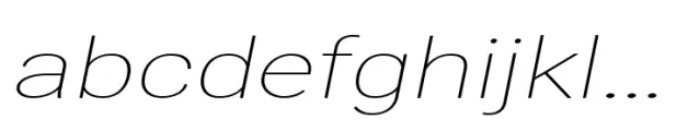 Nu Sans Thin Semi Expanded Slanted