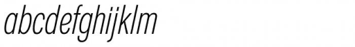 Nuber Next Light Compressed Italic