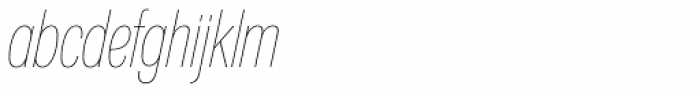 Nuber Next Thin Compressed Italic