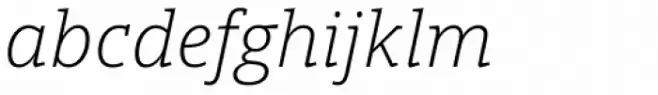 Open Serif Light Italic