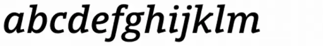 Open Serif Semibold Italic