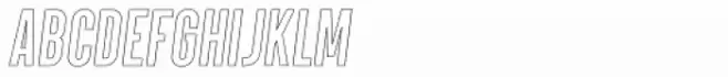 Parkson Outline Extra Bold Italic