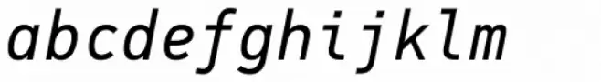 PF DIN Mono Italic