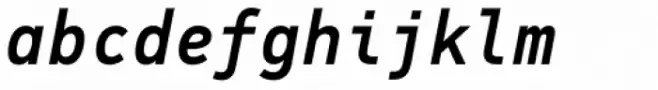 PF DIN Mono Medium Italic