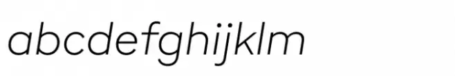 Poligon Extralight Italic