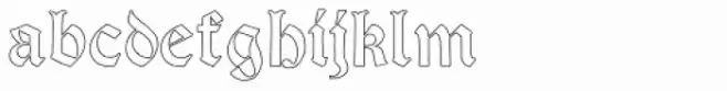 Psalter Gotisch Outline