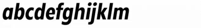 Radiate Sans Bold Condensed italic