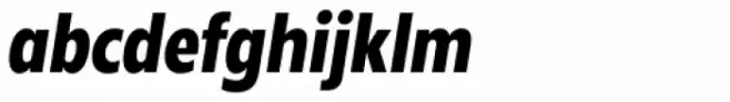 Radiate Sans Extra Bold Condensed italic