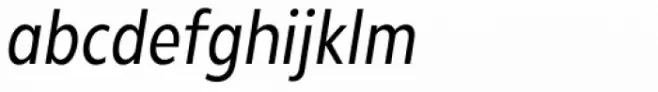 Radiate Sans Regular Condensed italic