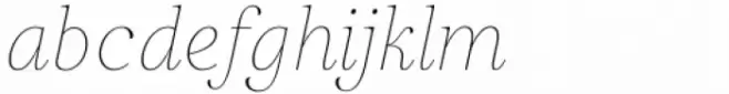 Restora Neue Thin Italic