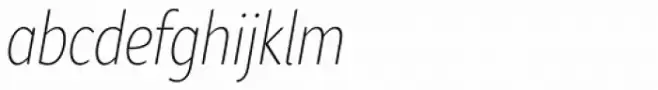 Rival Sans Narrow Thin Italic