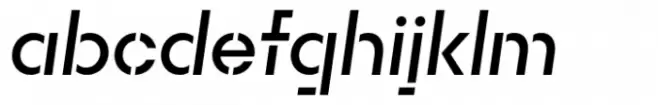 Rothek Stencil Medium Italic
