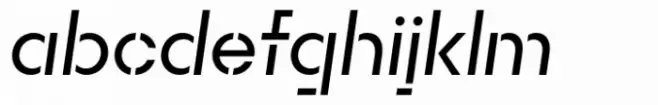 Rothek Stencil Regular Italic