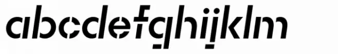 Rothek Stencil SemiBold Italic