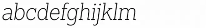 Sanchez Condensed ExtraLight Italic