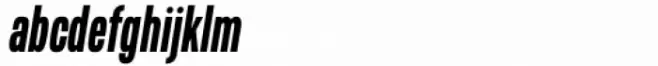 Sansmatica Bold Condensed Oblique