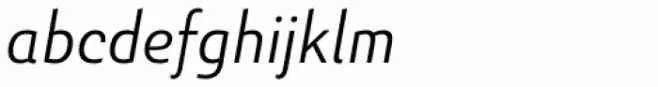 Senlot Sans Norm Light Italic