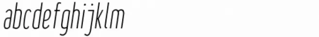 SF Liberty Condensed Hairline Italic