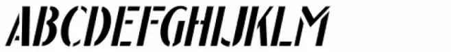 Show Card Stencil Oblique JNL
