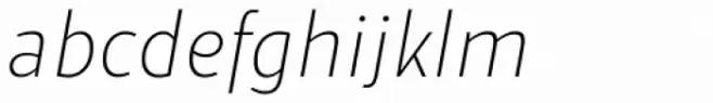 Suit Sans Pro Extra Light Italic